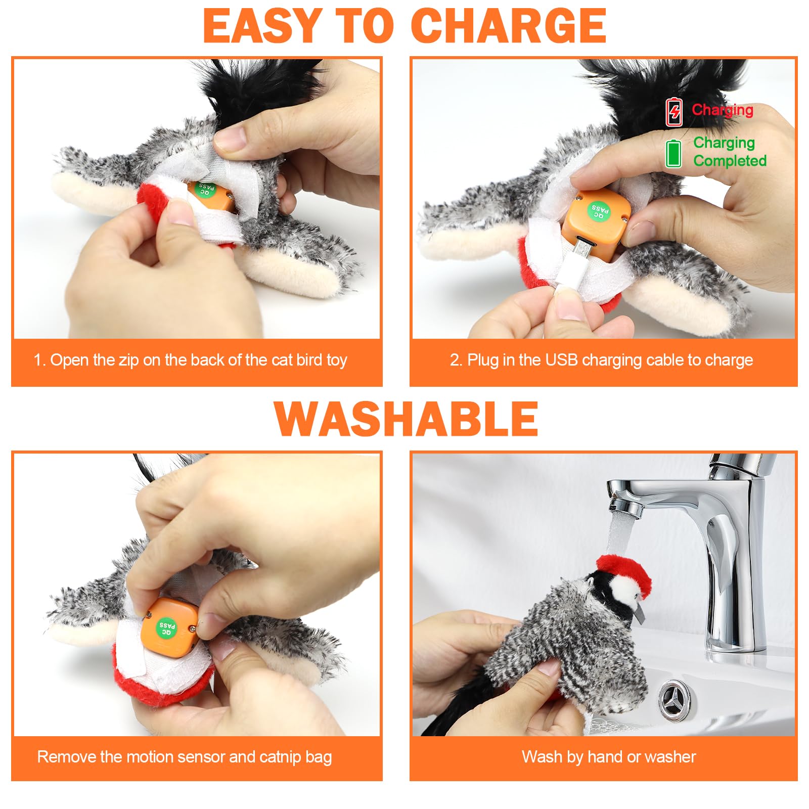 USB charging keeps Tocirelo play ready without frequent battery changes.