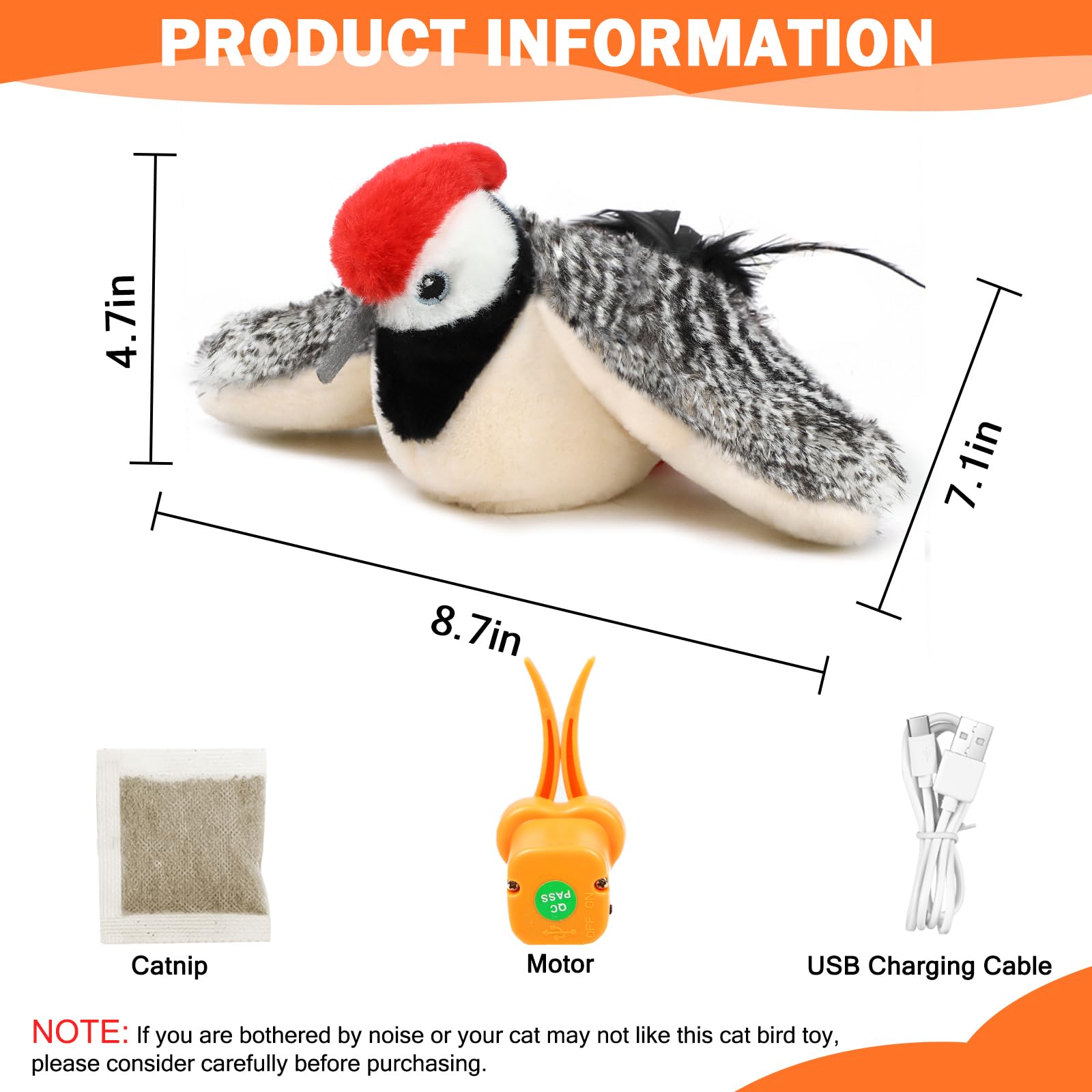 Wand attachment option enables shared play with you using Tocirelo toy.