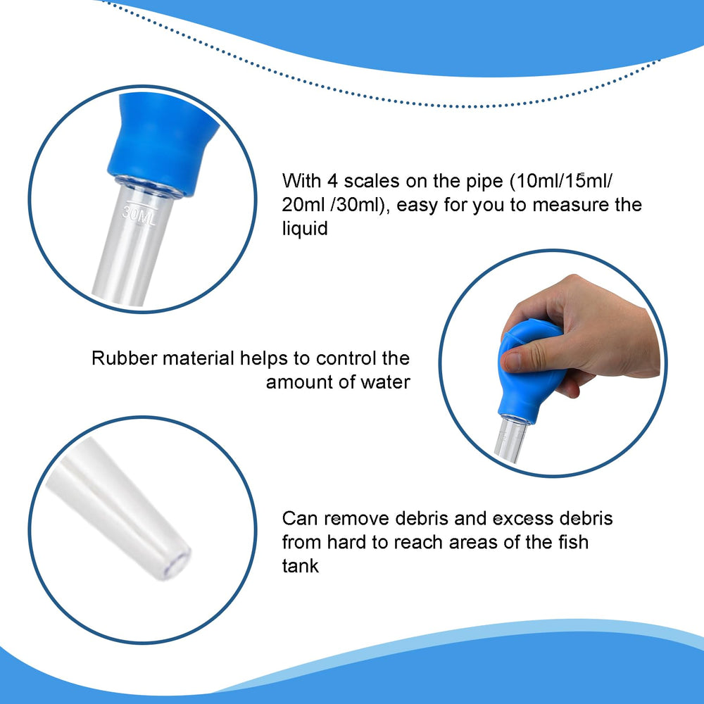 Todosy aquarium cleaning dropper flow-control valve enables precise suction and safe water changes.