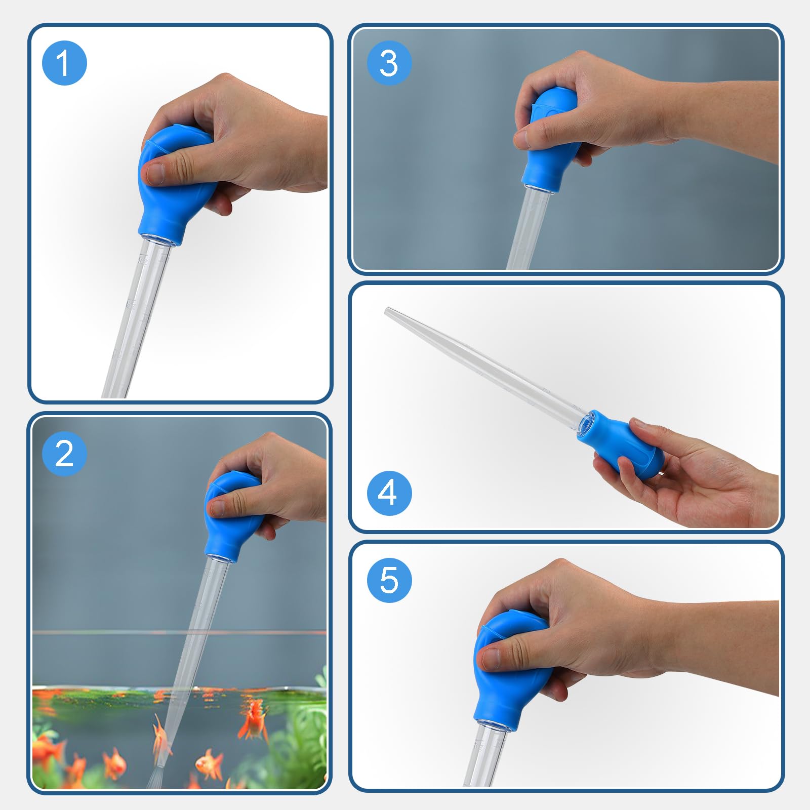 Todosy aquarium cleaning dropper suction control protects fish eggs and small inhabitants.