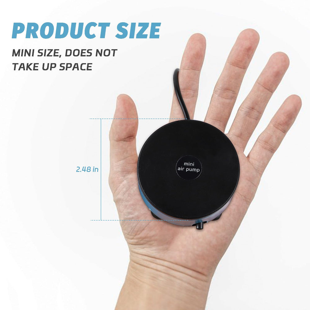 Todosy Nano Silent Pump nano-airstone 0.1mm delivers fine bubbles for efficient circulation