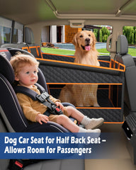 Toffos dog car seat bottom attachments demonstrate stable installation in your vehicle