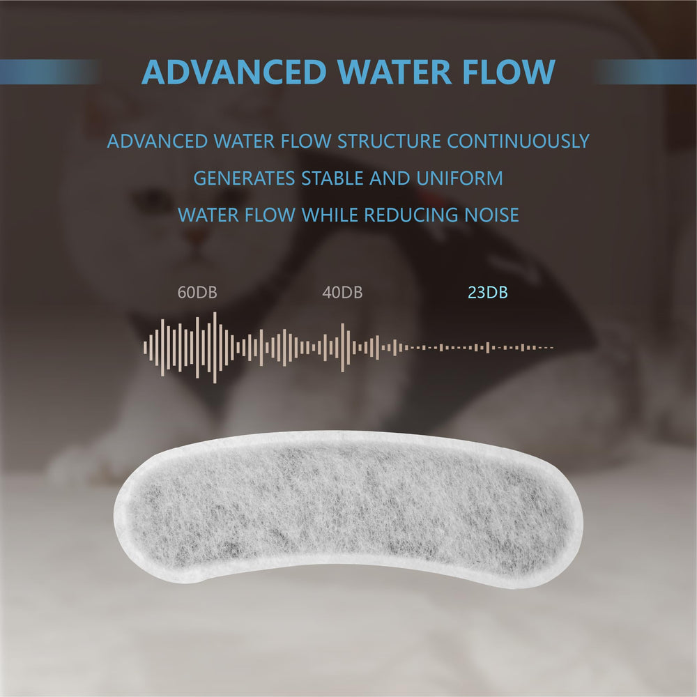 TOGGATH cat fountain filter conveys quiet operation after setup