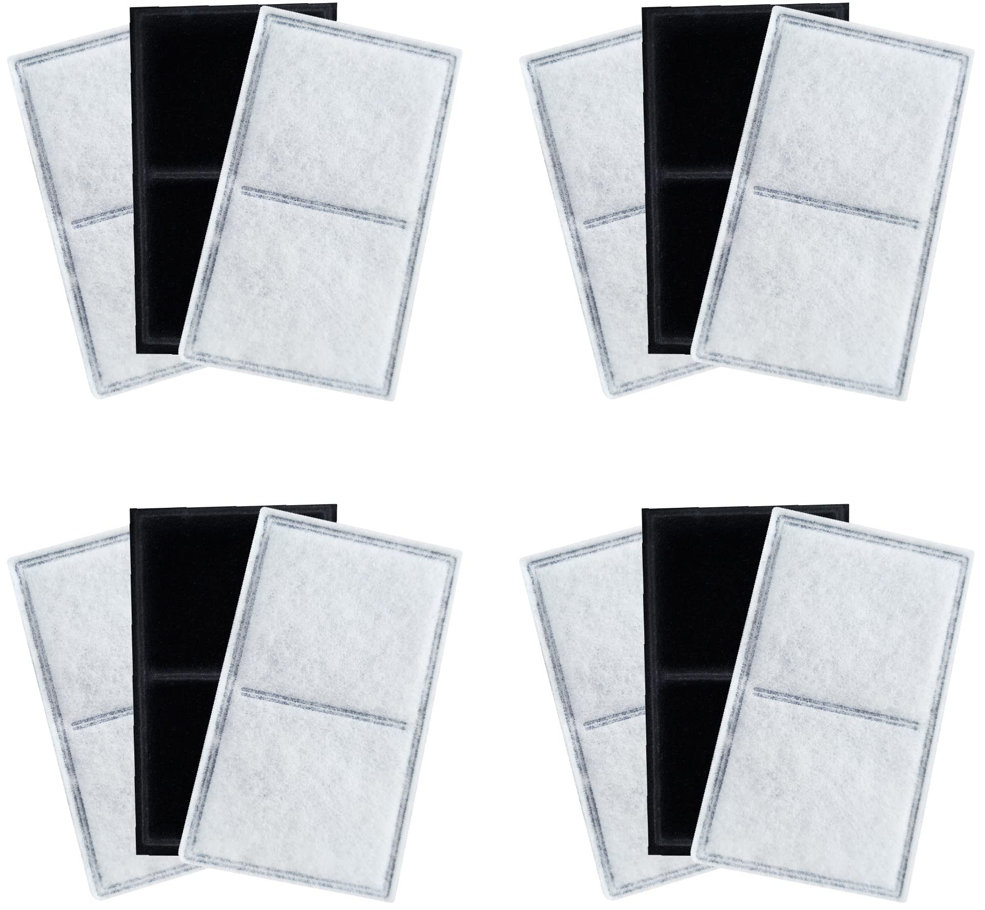 TOGGATH pet fountain filter pack 12 keeps water fresh with simple replacement.