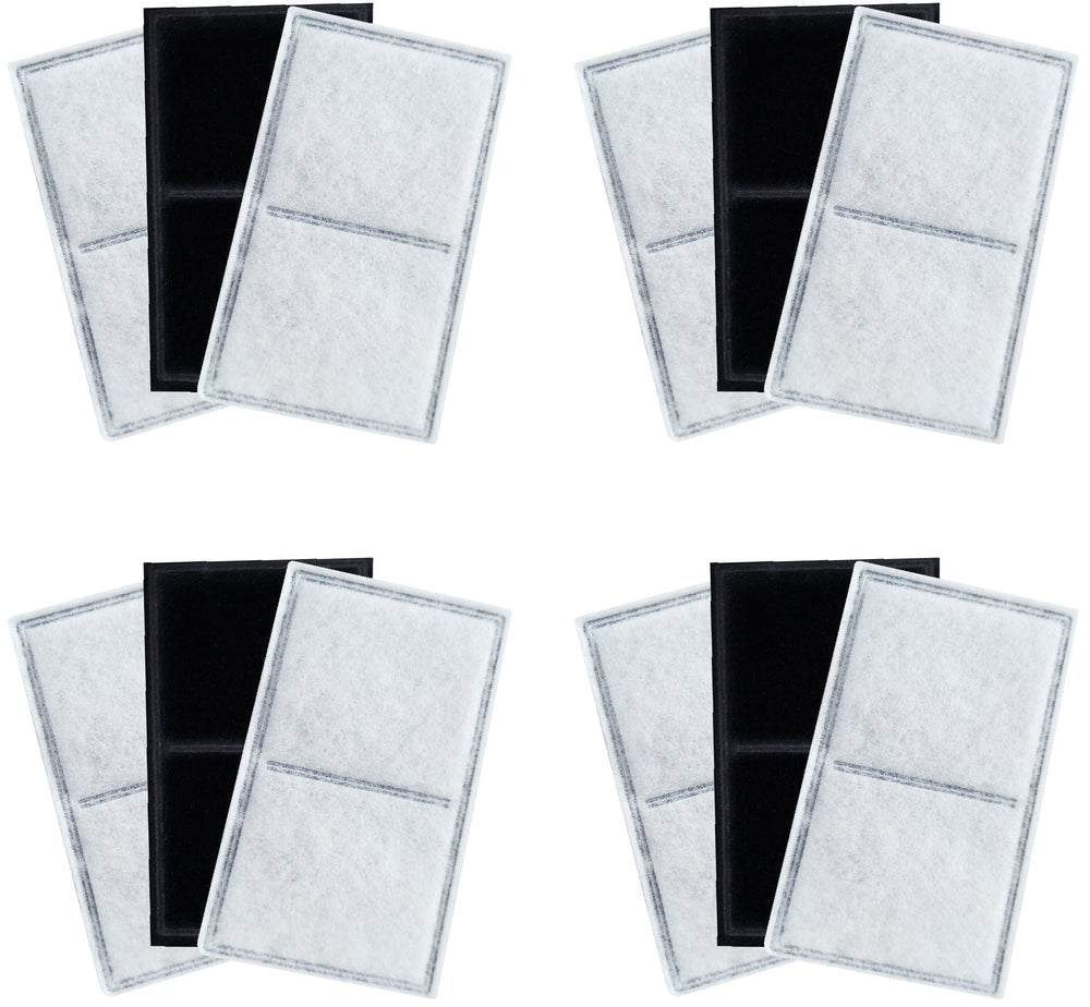 TOGGATH pet fountain filter pack 12 keeps water fresh with simple replacement.