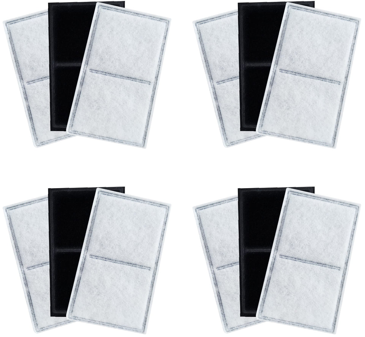 TOGGATH pet fountain filter pack 12 keeps water fresh with simple replacement.