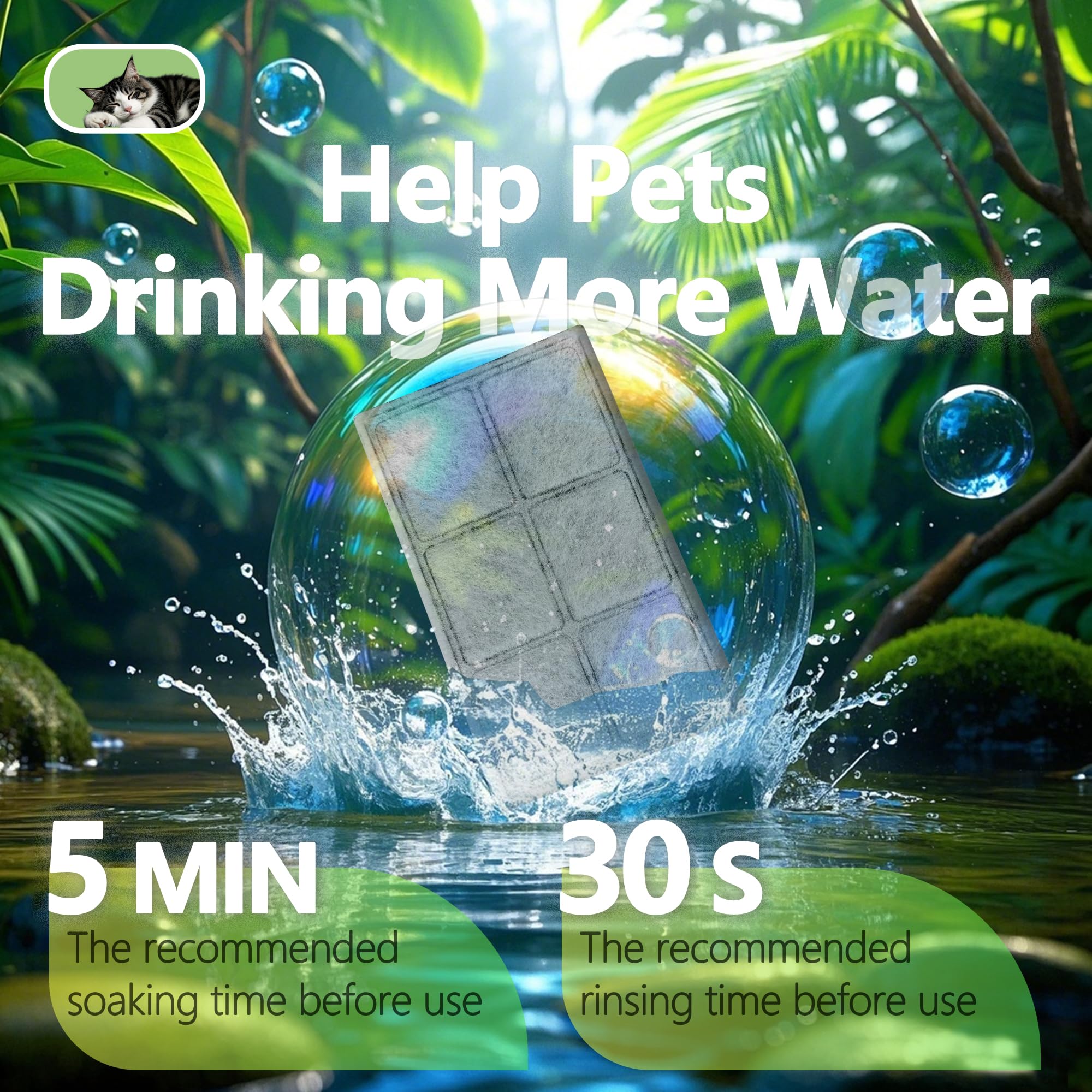 TOGGATH cat water fountain filter compatibility with Drinkwell Platinum—secure fit for ongoing use.