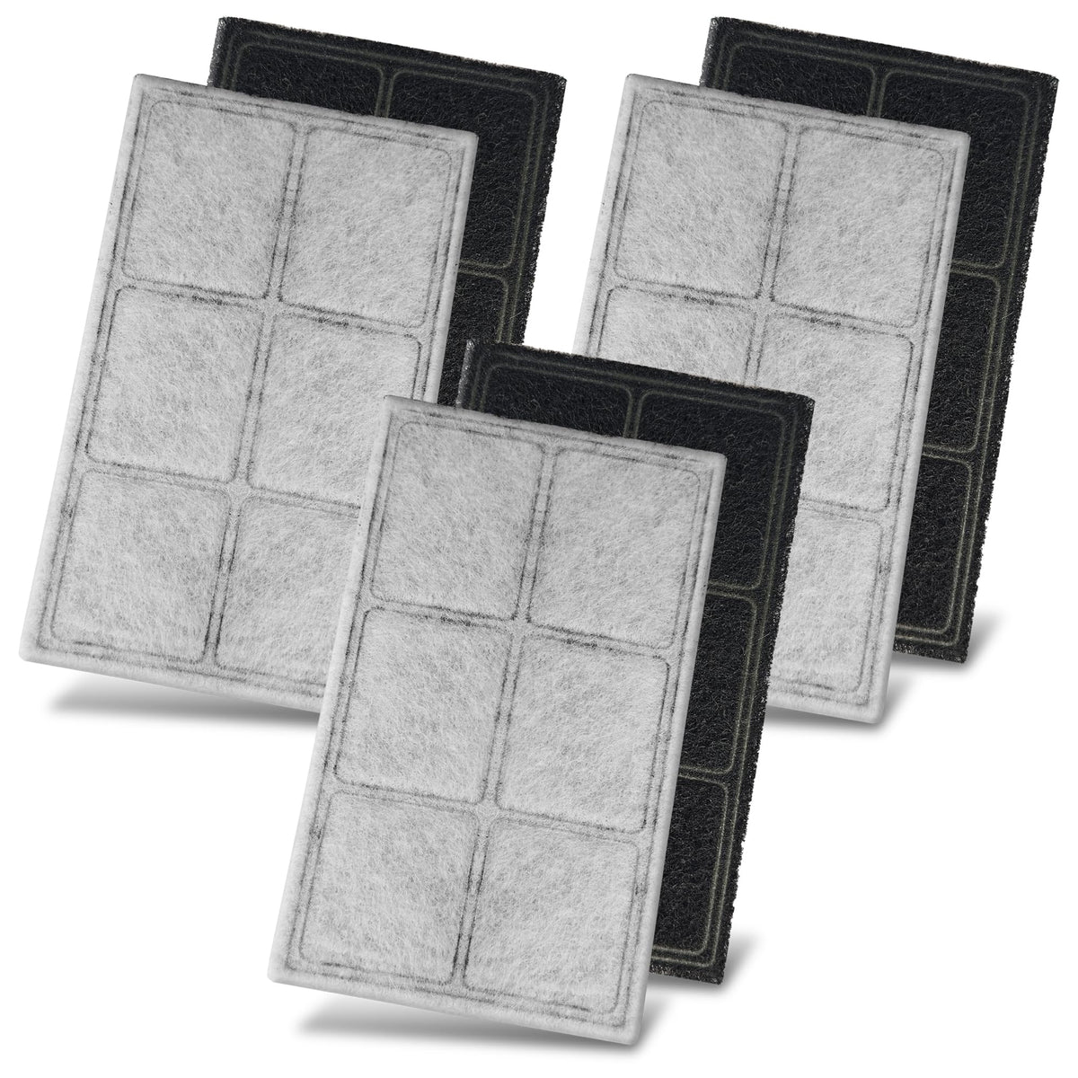 TOGGATH cat water fountain filter pack front view shows easy, ready-to-use hydration solution for consistent pet hydration.