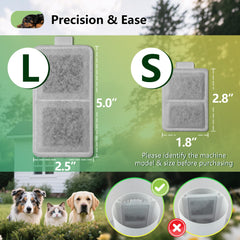 TOGGATH small-size filter fits 275x175 fountains for precise, easy install