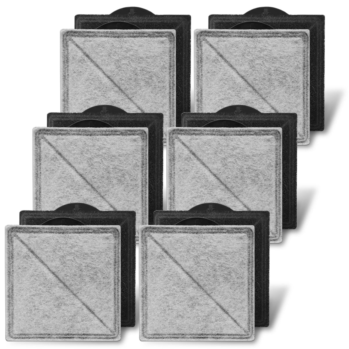 TOGGATH cat water fountain filter square 12-pack keeps drinking water clean