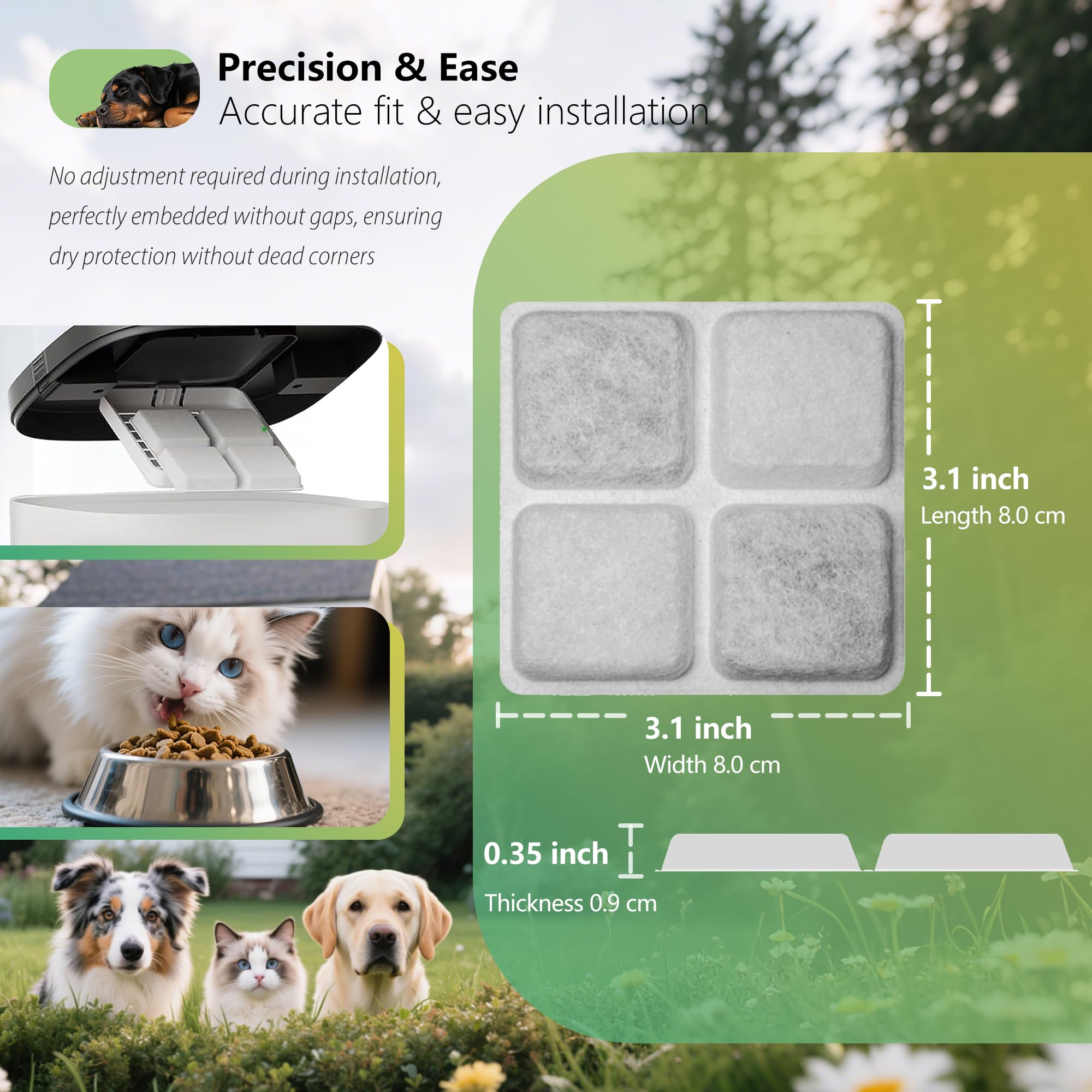 Toggath desiccant bags in home feeder setup enable mess-free moisture control.