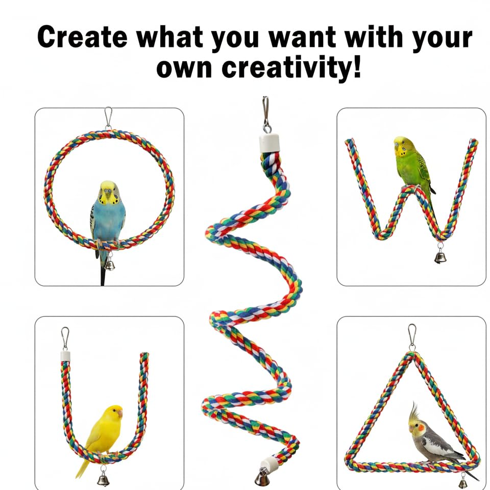 TogyGooty 0.8-inch diameter perch supports small and large parrots alike.