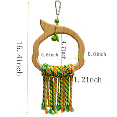 TogyGooty bird swing heavy-duty-metal-hooks ensures secure hanging in cages