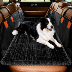 tokameiu dog seat cover on backseat with non-slip surface for secure pet travel
