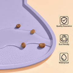 TOKAYIFE cat food mat shown in dishwasher-safe use