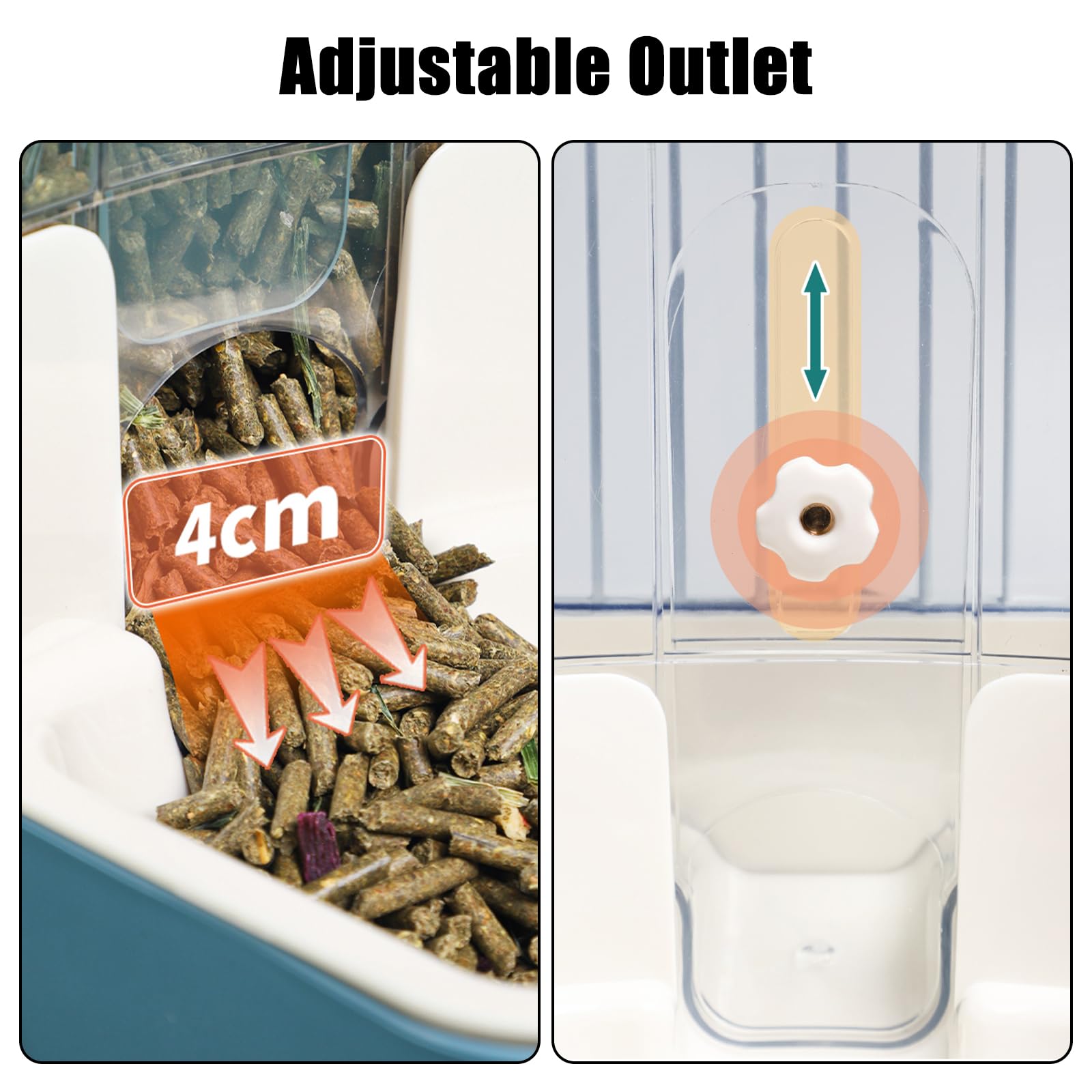 TOKAYIFE detachable food box for quick refills and cleanliness