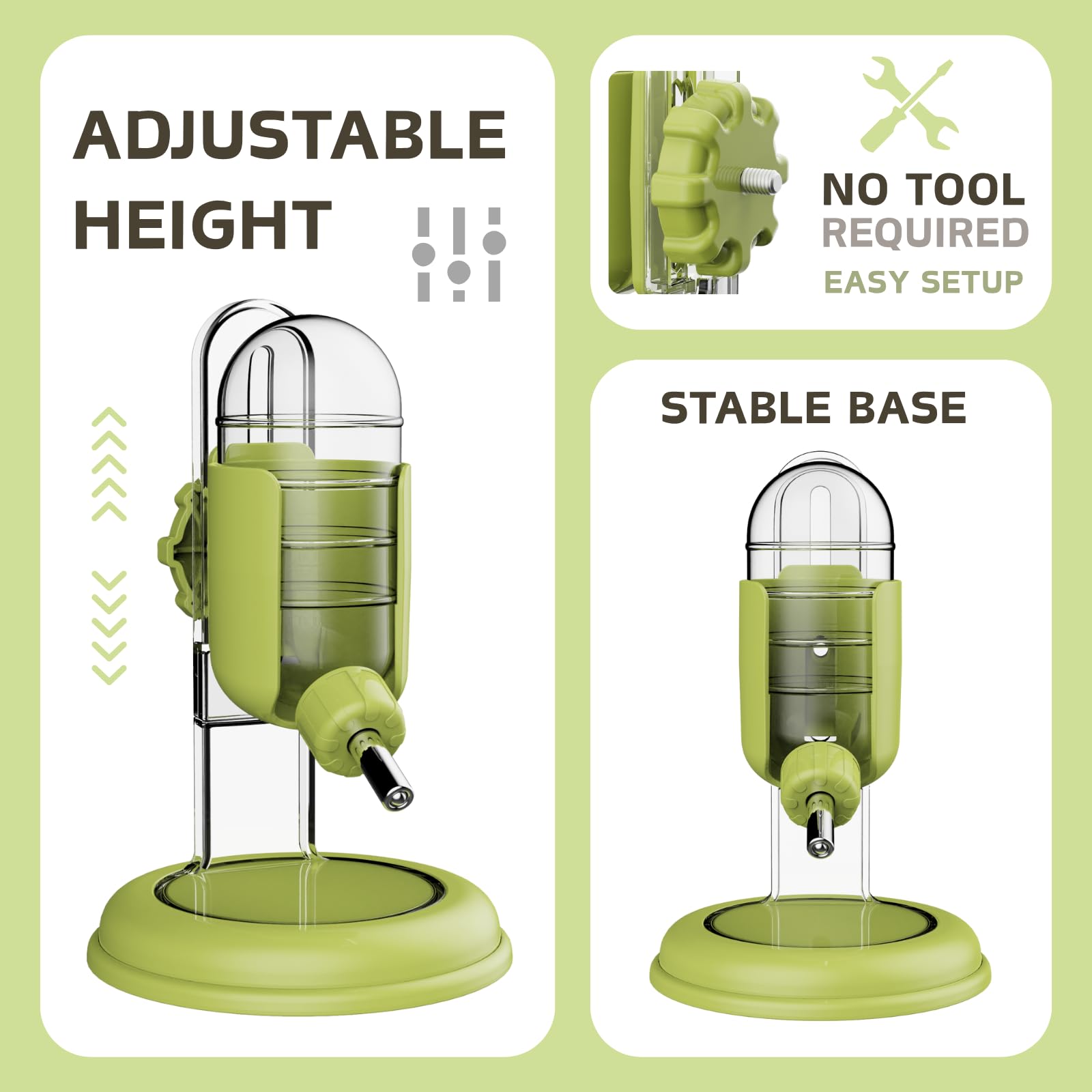 TOKAYIFE dual-ball bearing nozzle closeup enables smooth flow and fewer drips