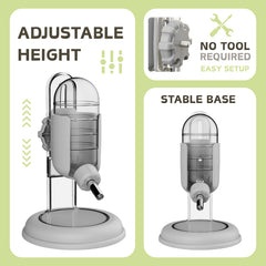 TOKAYIFE hamster water bottle 120ml capacity reduces frequent refills during cage play