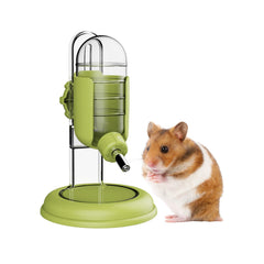 TOKAYIFE hamster water bottle with stand in green supports adjustable height for comfy drinking