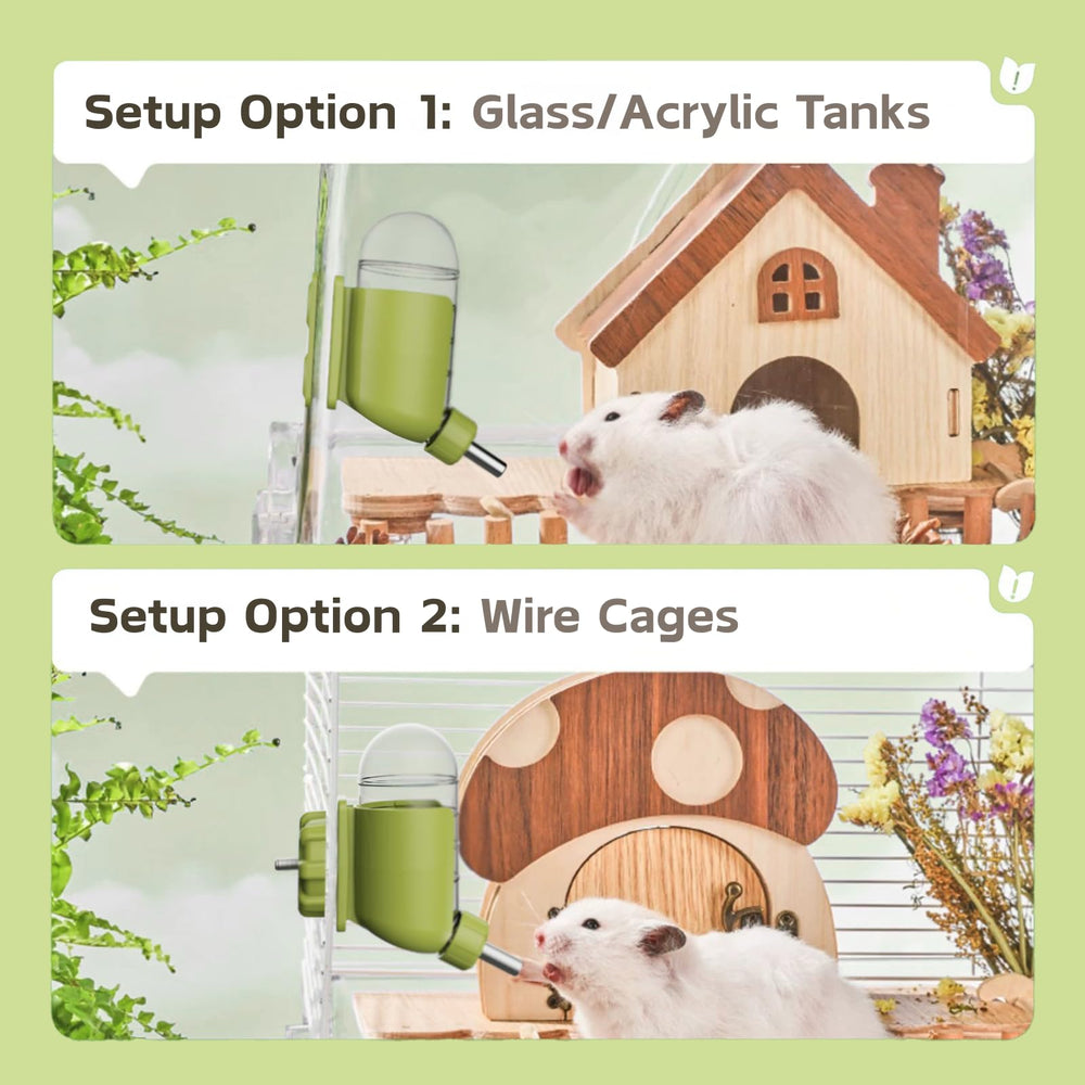 TOKAYIFE silicone sealing mouthpiece prevents leaks for mess-free cages.