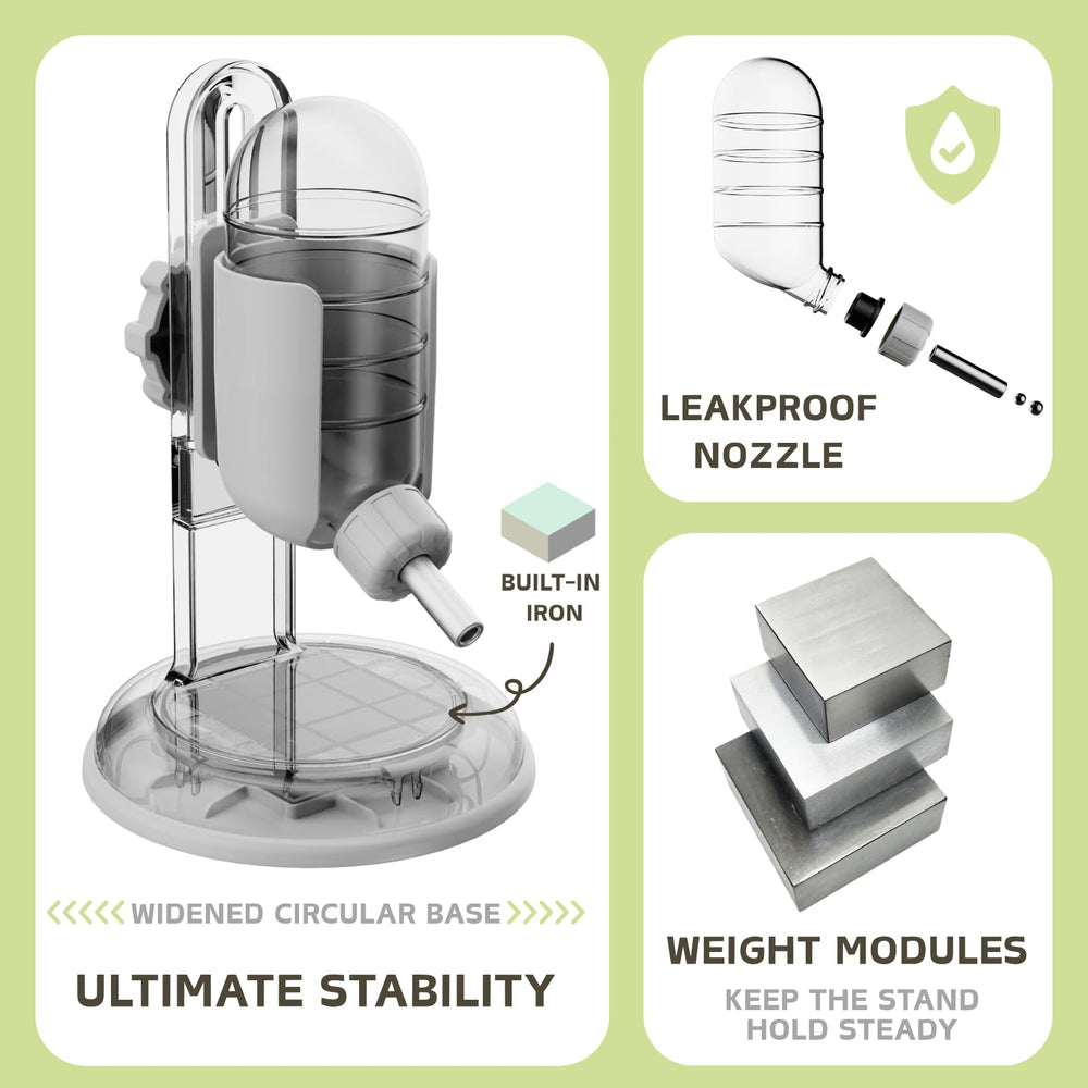 TOKAYIFE water bottle stand features dual-ball nozzle for steady hydration flow