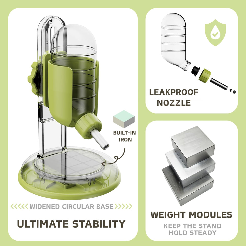 TOKAYIFE weighted base keeps bottle steady and prevents tipping
