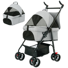 Tokenkuko pet stroller assembly for quick setup on the go.