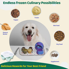 Tokwidget Freezable Bone Enrichment Toy provides slow feeding through frozen rewards.