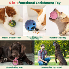 Tokwidget large-breed puzzle toy engages tough chewers for quiet, focused play sessions.
