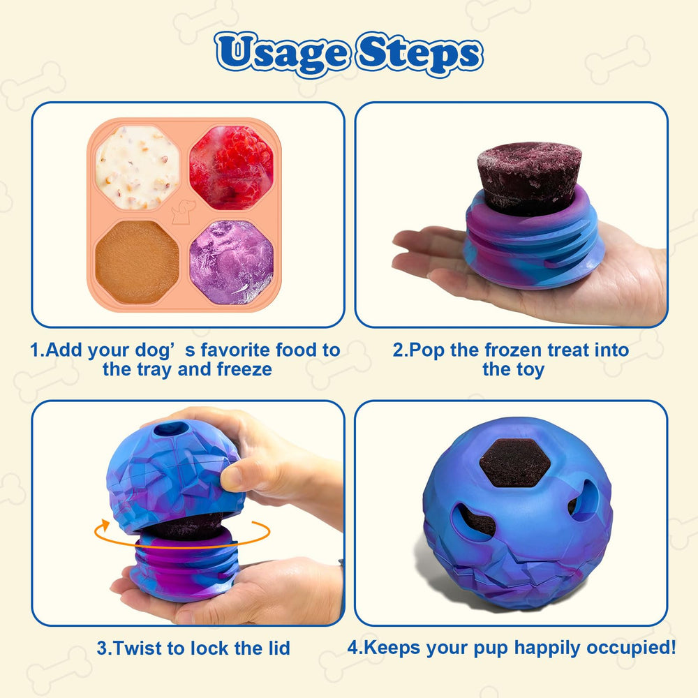 Tokwidget Large-Dog Interactive Toy showcases engaging, mentally stimulating play during long chew sessions.