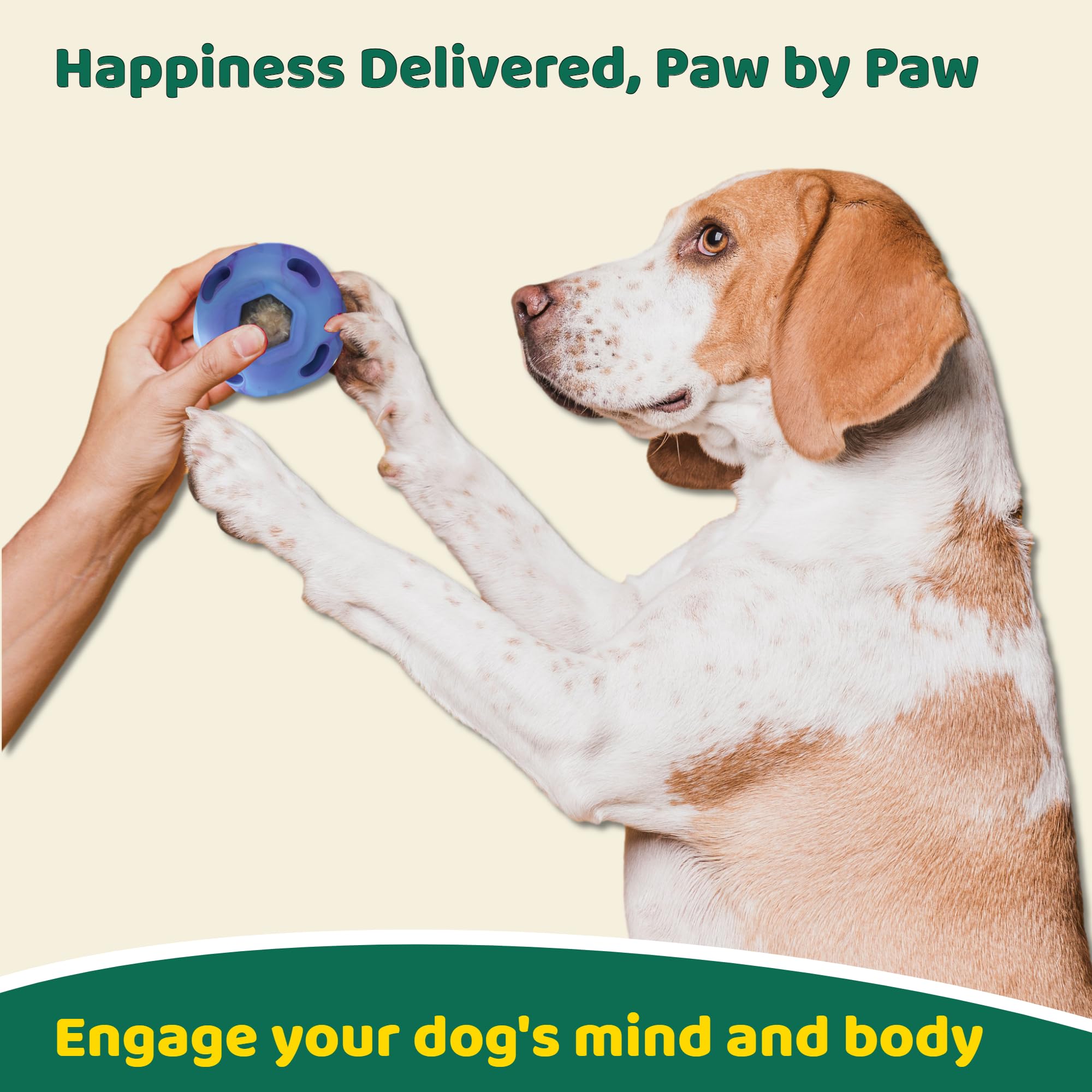 Tokwidget-outdoor-indoor-dog-toy performs well indoors or outside during enrichment sessions.