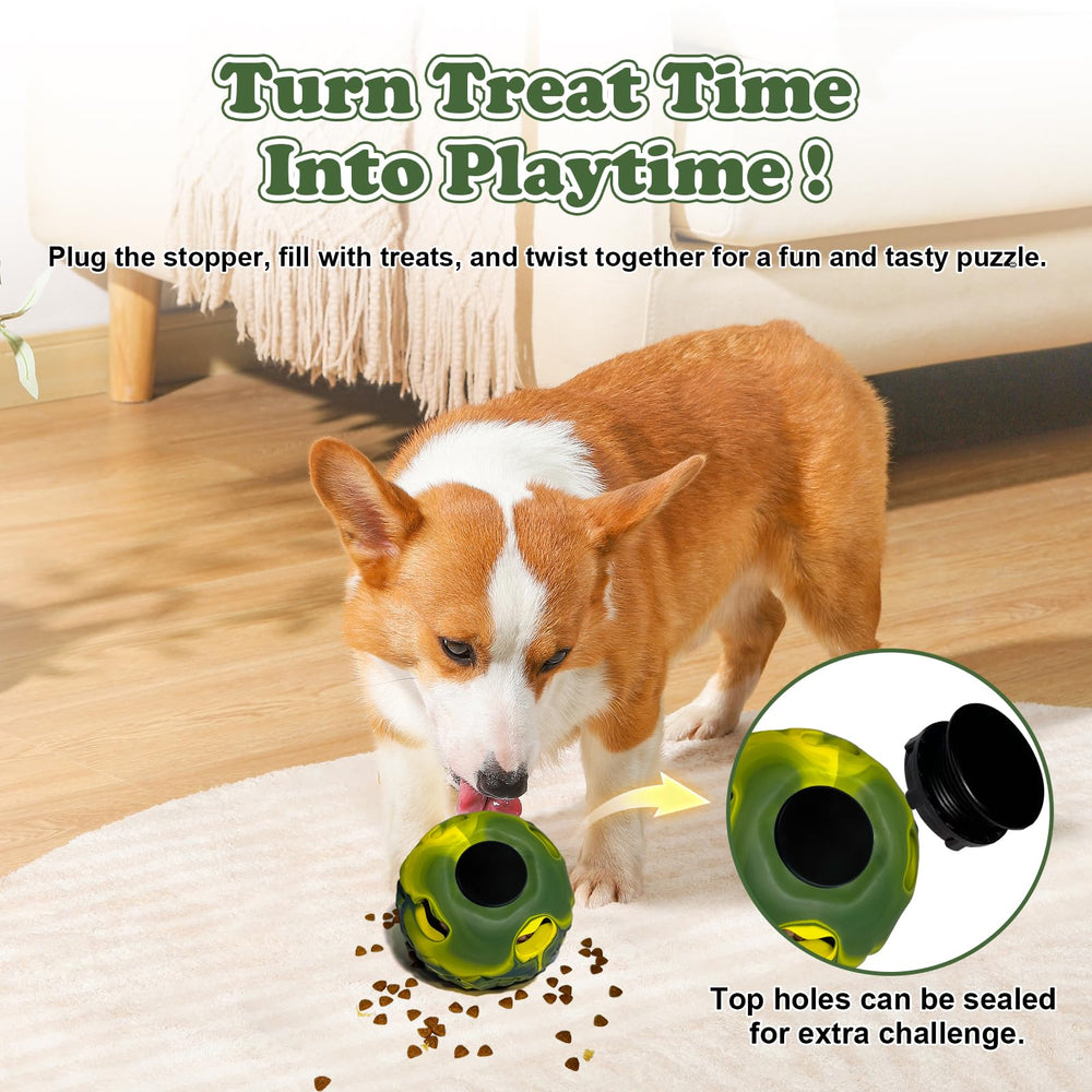 Tokwidget Stuffable Dog Toy Closeup demonstrates durable rubber that withstands aggressive chewing.