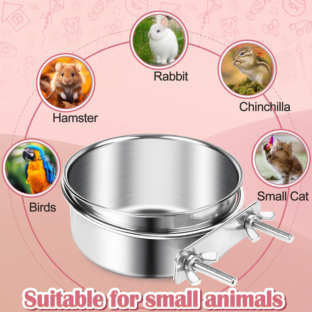 ToLanbbt 4-pack bird bowls offer convenient replacements for daily use.