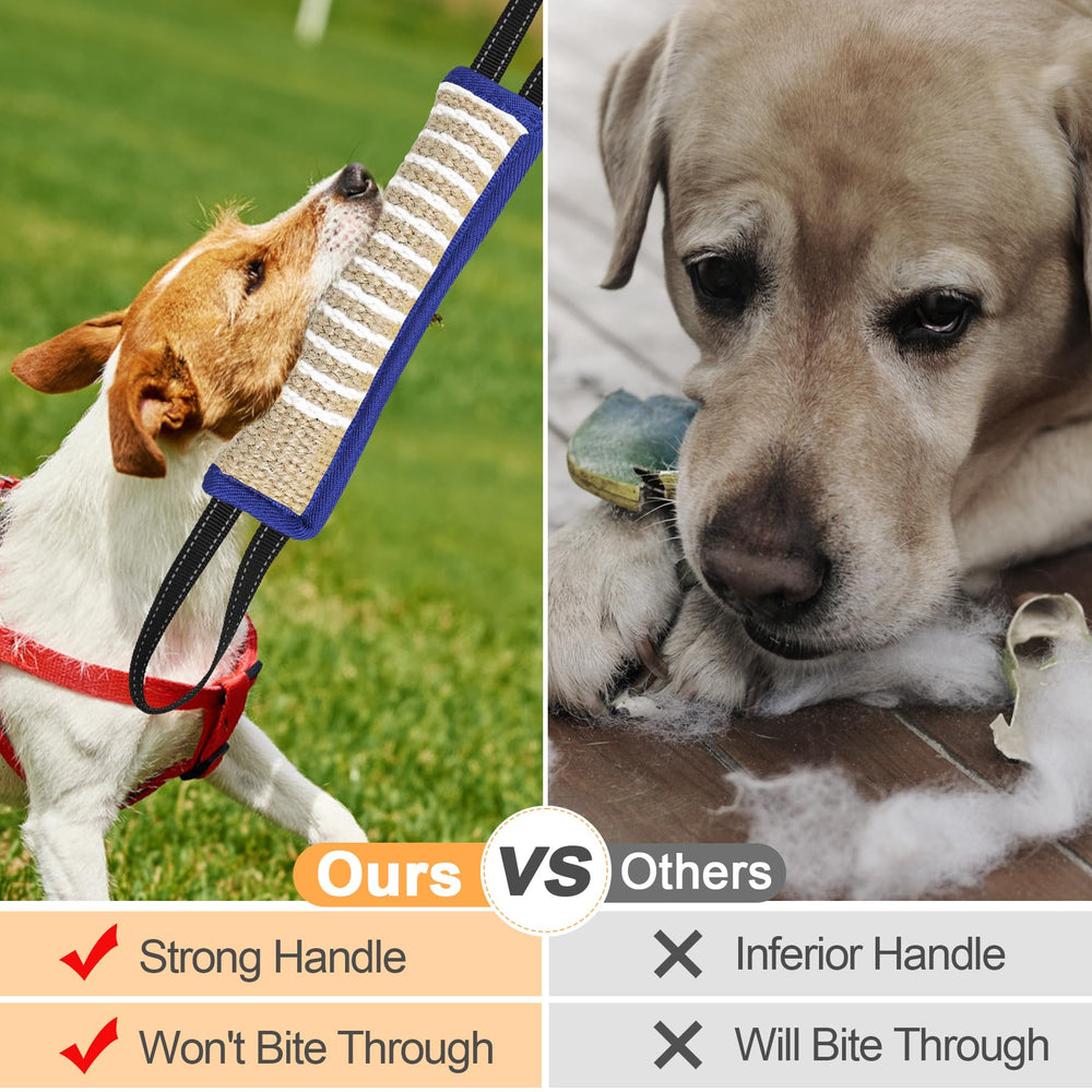 ToLanbbt dog tug toy dental-friendly play blue line supports playful dental engagement.