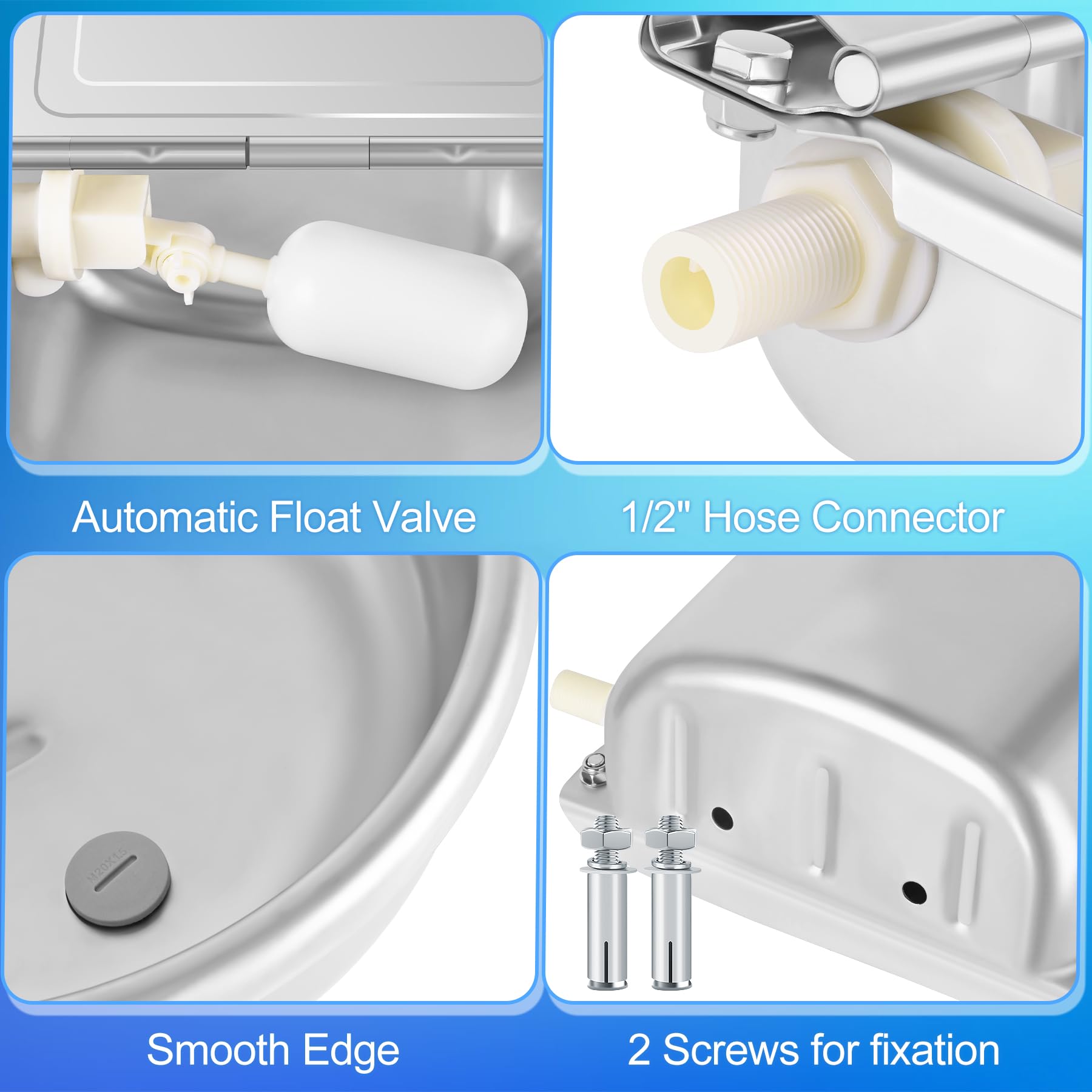 ToLanbbt hose-connector-3-4 connects to standard faucets for quick setup