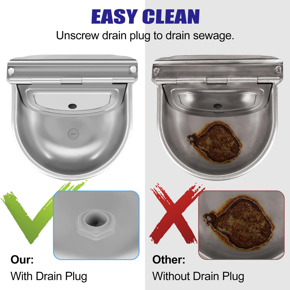 ToLanbbt stainless-steel-water-bowl durable drinking accessory for outdoors