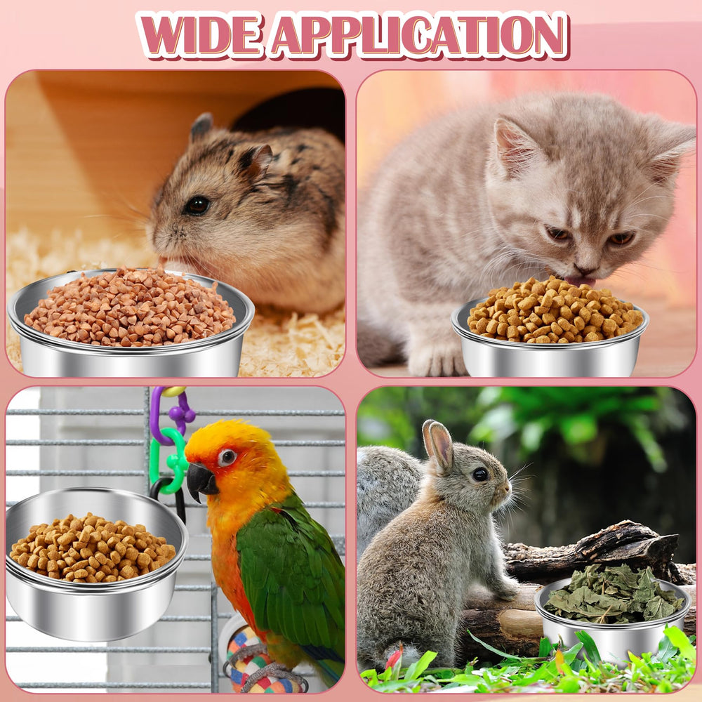 ToLanbbt sturdy feeder cups prevent spills during busy cage times.
