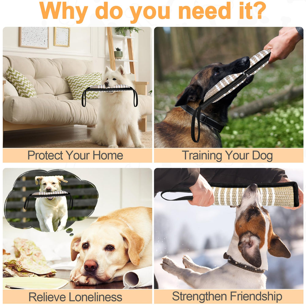 ToLanbbt tug toy size fits small to large dogs for versatile play