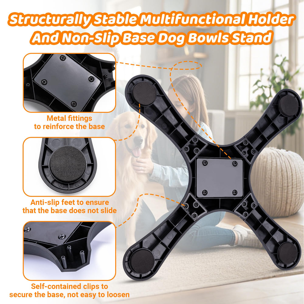 Tolopu adjustable bowls fit small to large dogs while reducing whisker pressure.