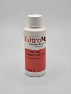 ToltraMax Toltrazuril 2.5% packaging highlights a 60ml bottle for convenient dosing.