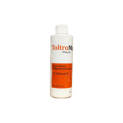 ToltraMax Toltrazuril 5.0% bottle facilitates easy dosing for dogs, cats, and horses
