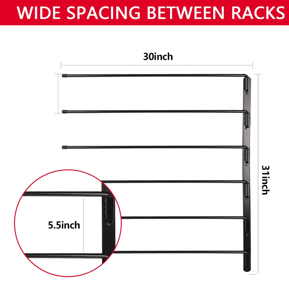 TOMESHA horse blanket holder with six-column design distributes weight for stability.