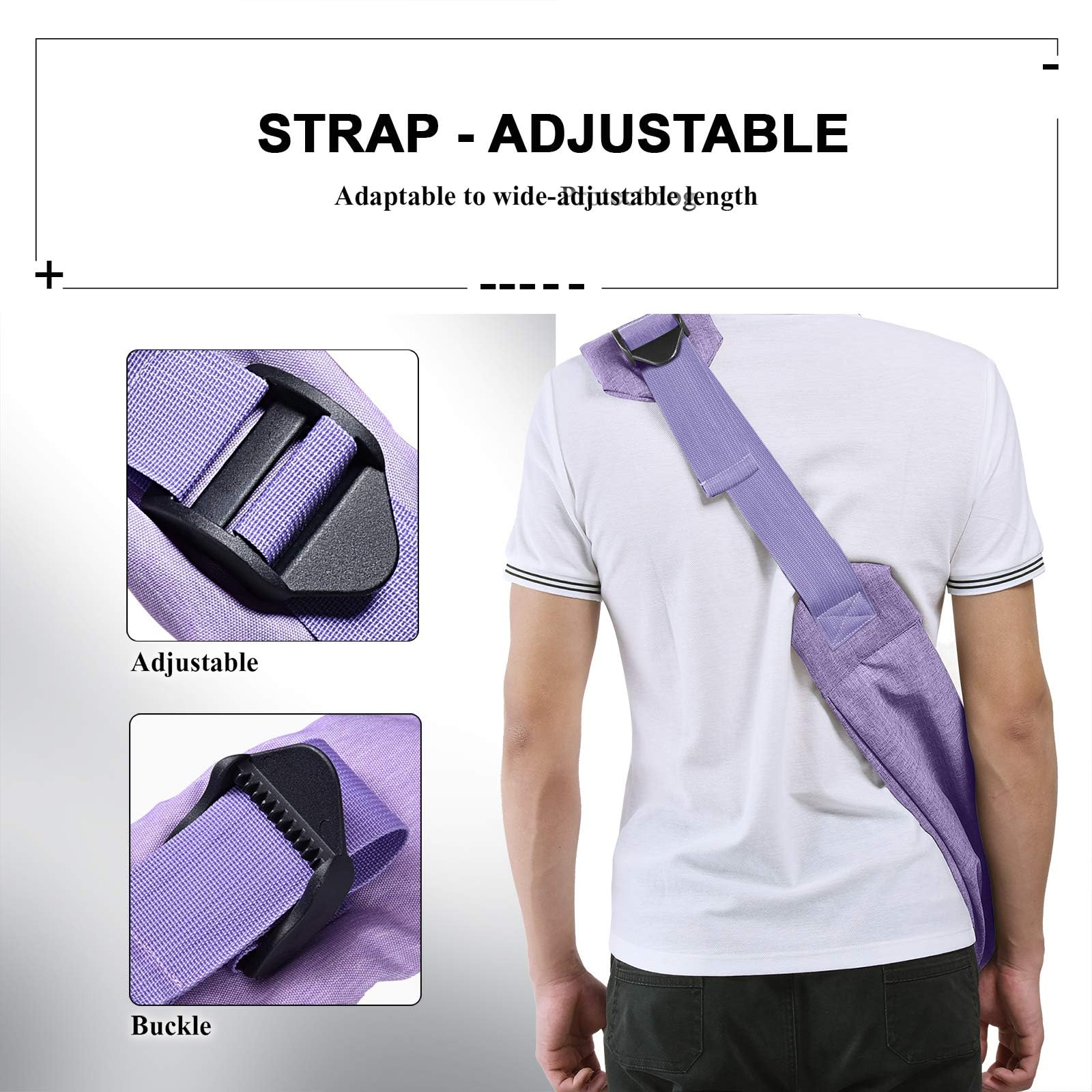 TOMKAS purple carrier with safety mesh and pocket for essentials
