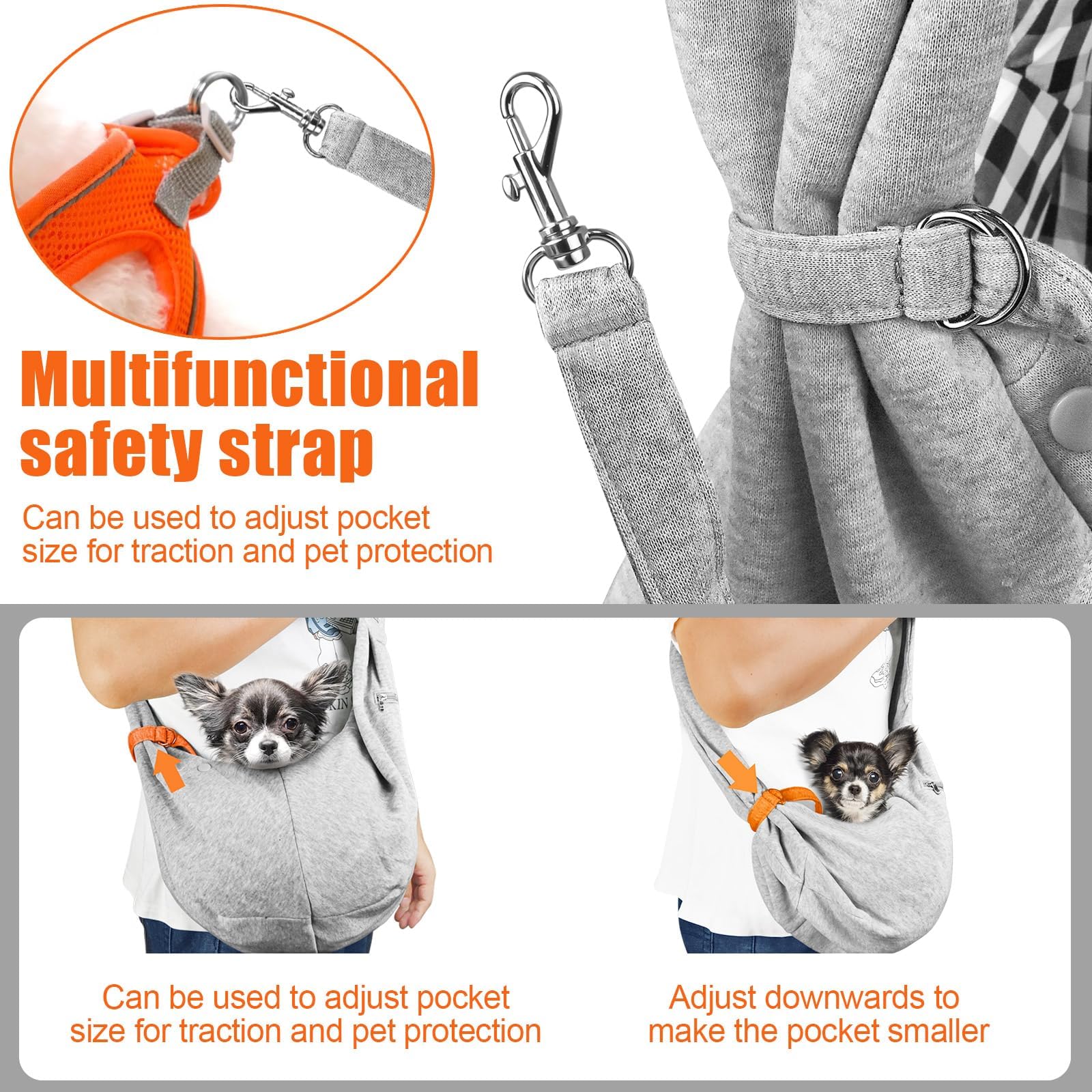 TOMKAS adjustable-strap gray illustrates customizable fit for adults and kids.