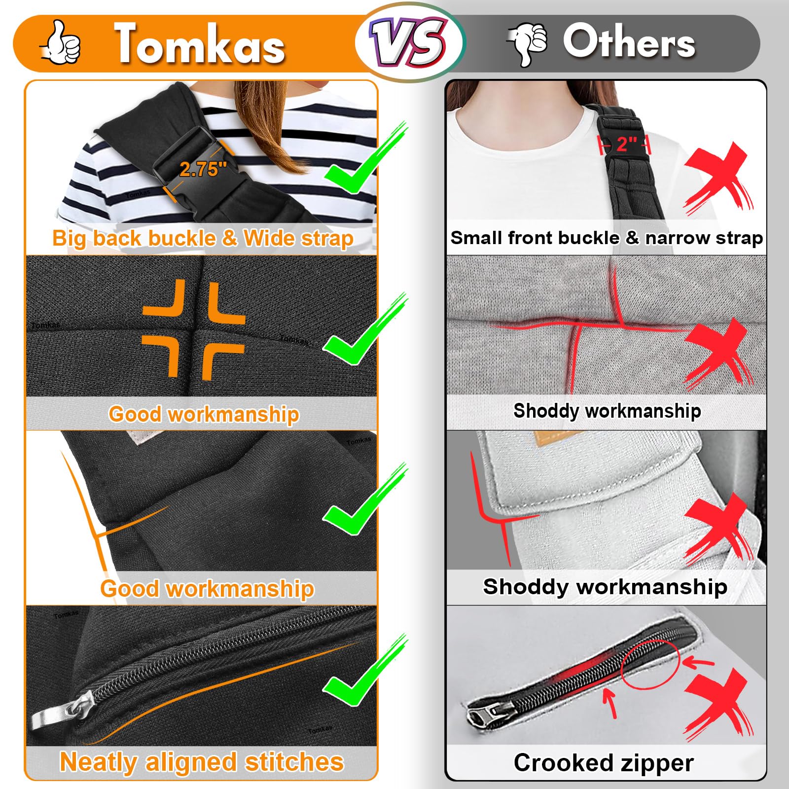 Tomkas dog sling carrier zippered-pocket-front reveals convenient storage for essentials