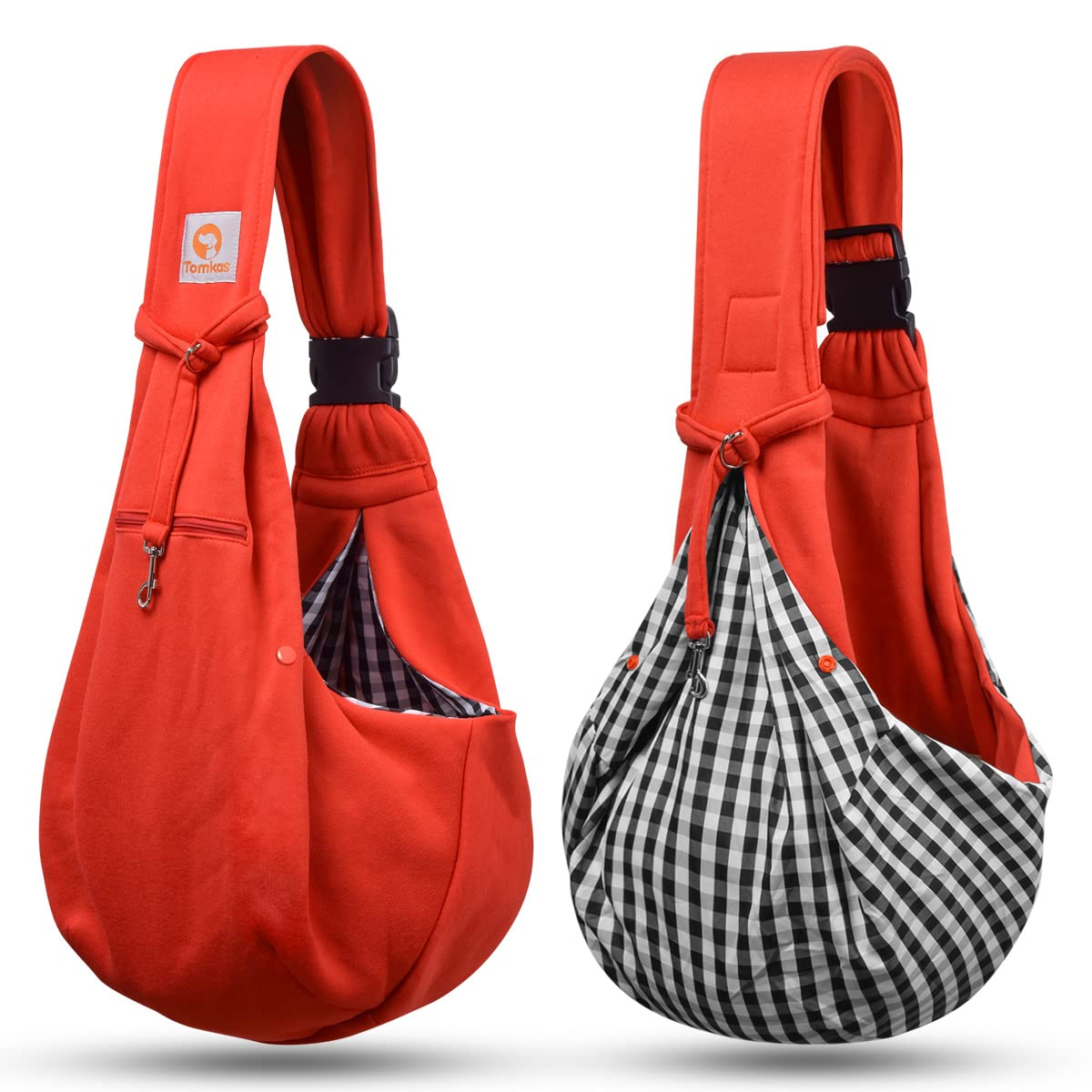 TOMKAS dog sling size 3-10lbs supports tiny breed mobility.