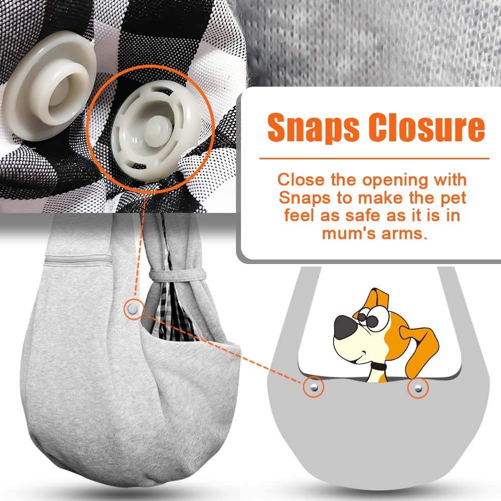Tomkas small dog sling grey easy care wash keeps gear clean