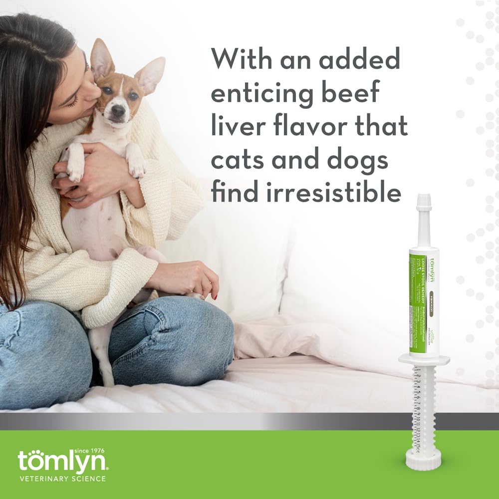 Tomlyn Firm Fast Loose Stool Remedy Gel tablets form demonstrates versatile dosing option