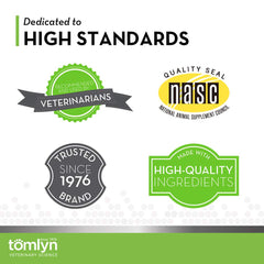 Tomlyn Laxatone bottle and tube on counter for convenient home use.