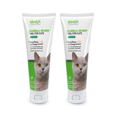 Two-pack TOMLYN Laxatone tuna-flavored gel for easy hairball care